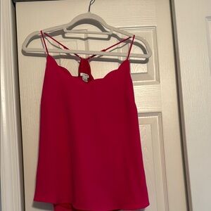 JCrew Women's Pink Scalloped Tank